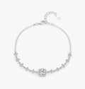 The "Everlasting Glow" Moissanite Halo Bracelet