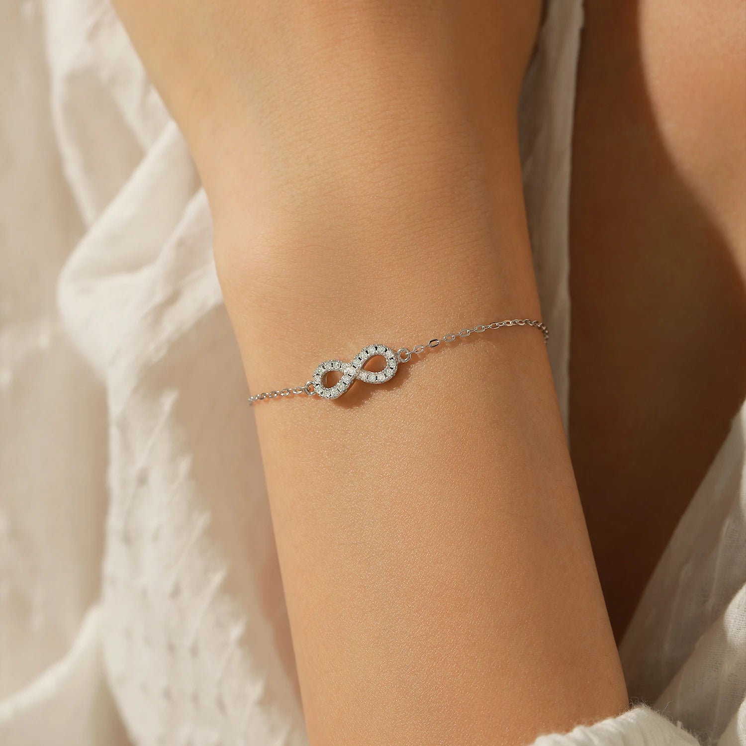 Infinity Moissanite Bracelet
