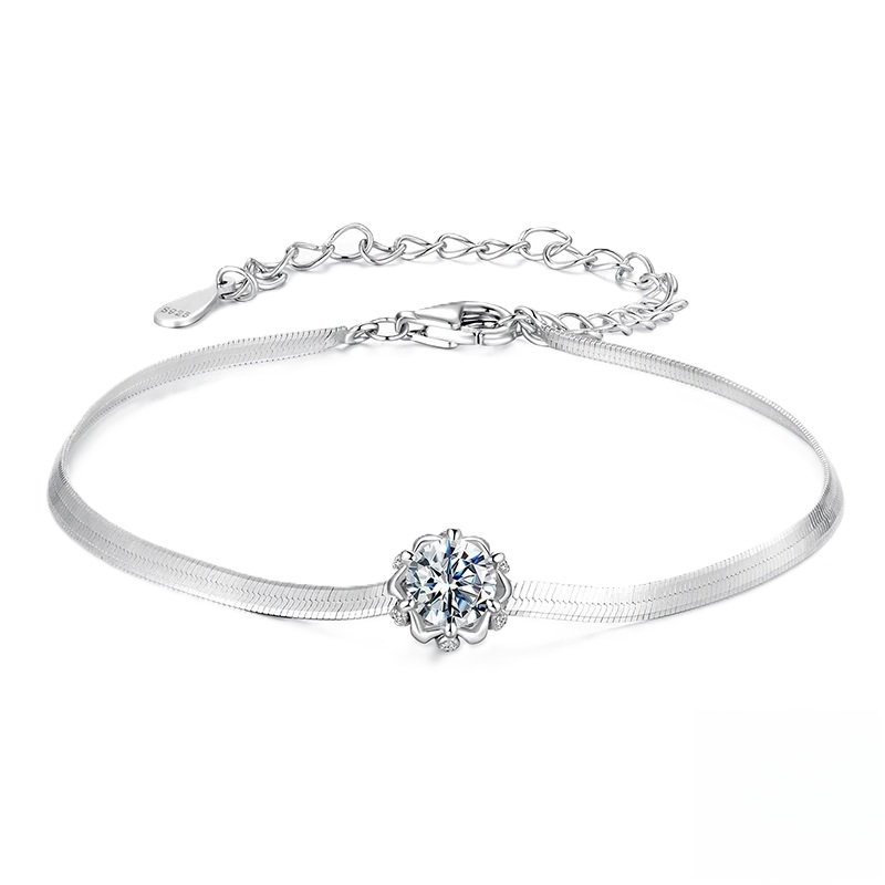 Flower Buds Moissanite Bracelet