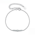 Moissanite Bar Bracelet